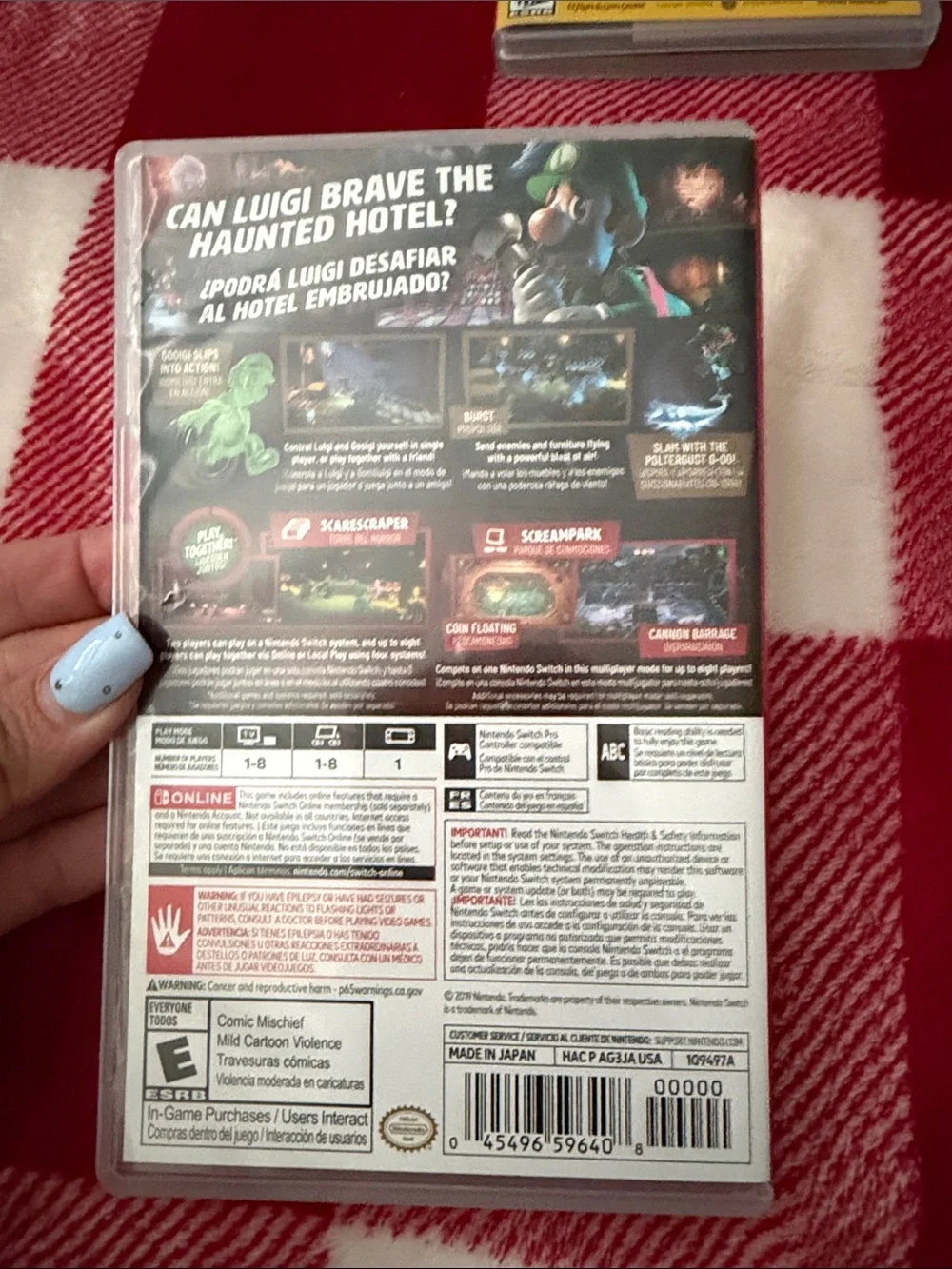 Luigis mansion 3 game Nintendo switch